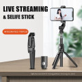 K21 Folding 23cm Aluminium Reverse Bluetooth Selfie Monopod Tripod for Phone